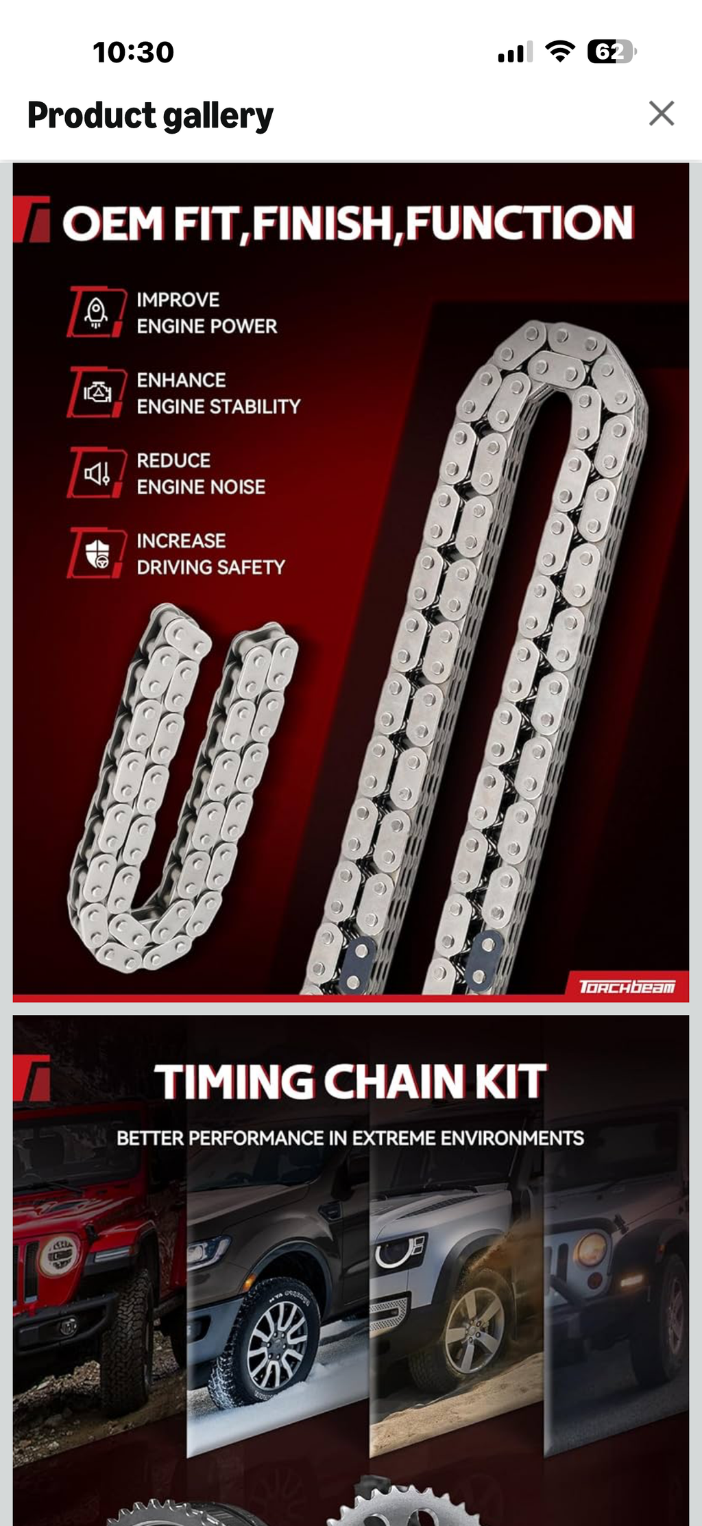 Torchbeam Engine Timing Chain Kit Compatible with Ford Explorer 1997-2010 4.0L, Ranger 2001-2008 4.0L, Mustang 2005-2010 4.0L, Explorer Sport Trac 2007-2010 4.0L, Mercury Mountaineer 1998-2010 4.0L

Compatibility]: Torchbeam Engine Timing Chain Kit Compat