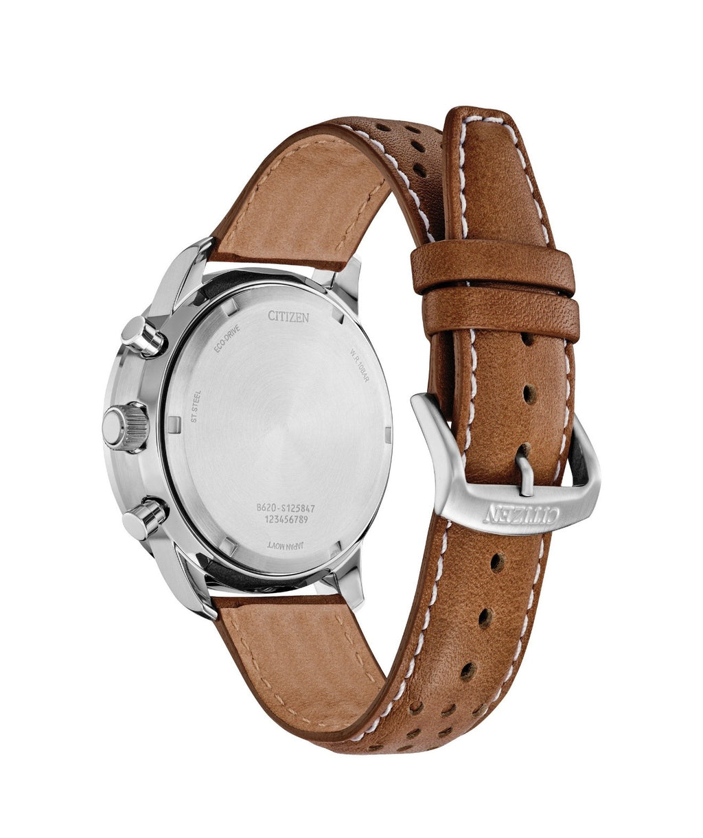 Citizen Eco Drive Weekender Chronograph Stainless Steel Quartz Men's Watch, 44mm

Brand: Citizen Eco Drive
• Collection Name: Weekender
• Model #: CA4500-08X
• Case Material: Stainless Steel
• Case Thickness: 11.8 mm
• Case Diameter: 44 mm
• Bezel: Fixed