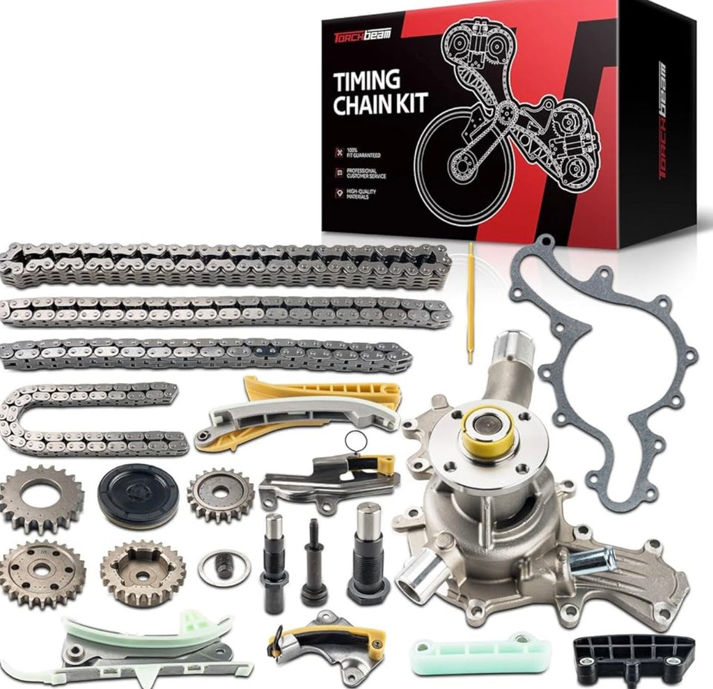 Torchbeam Engine Timing Chain Kit Compatible with Ford Explorer 1997-2010 4.0L, Ranger 2001-2008 4.0L, Mustang 2005-2010 4.0L, Explorer Sport Trac 2007-2010 4.0L, Mercury Mountaineer 1998-2010 4.0L

Compatibility]: Torchbeam Engine Timing Chain Kit Compat