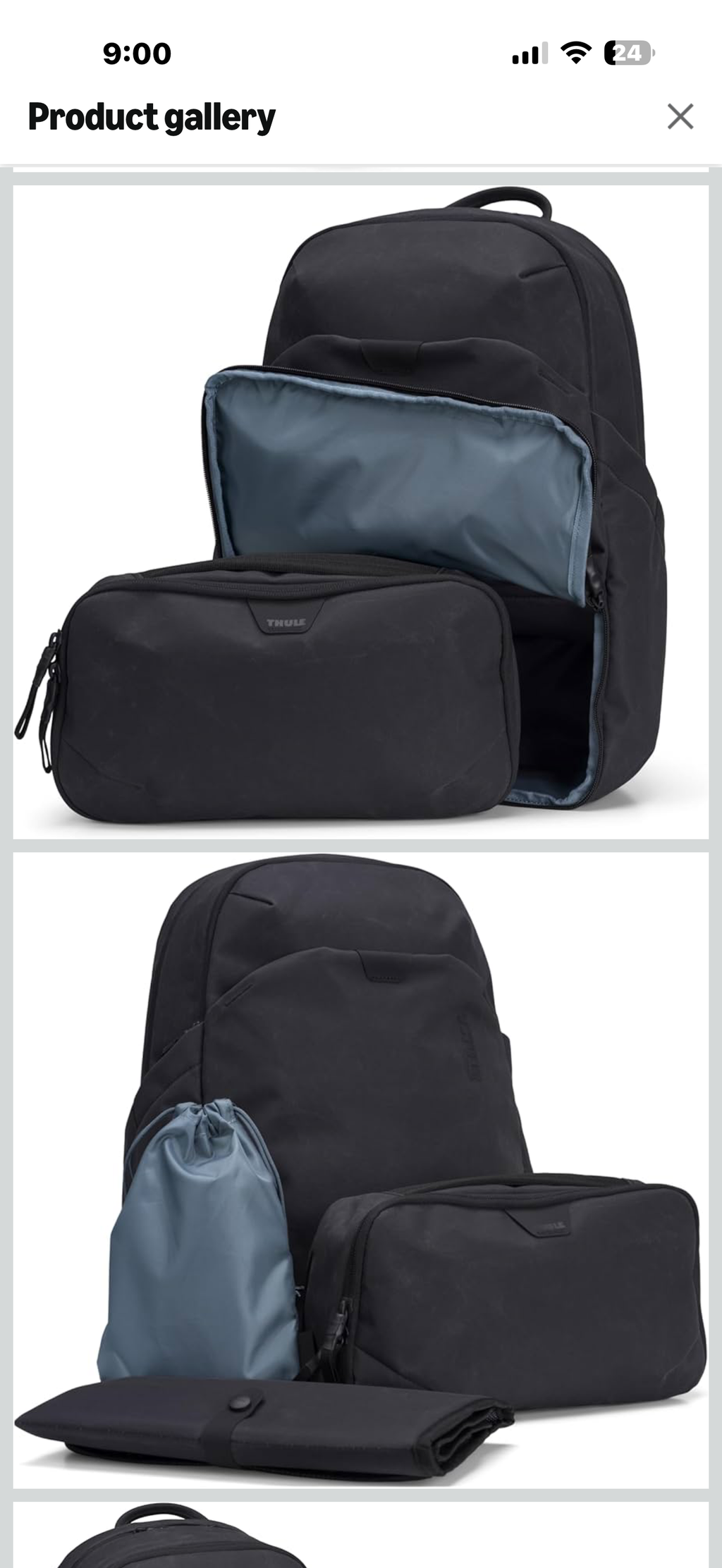 Thule Aion Changing Backpack, Diaper Bag with Changing pad, Internal Organizers, Soil Bag and Crossbody Sling, Durable Waxed Canvas

Diaper bag with padded changing mat and soil bag included
A removable sling bag keeps essentials ready for quick changes
C