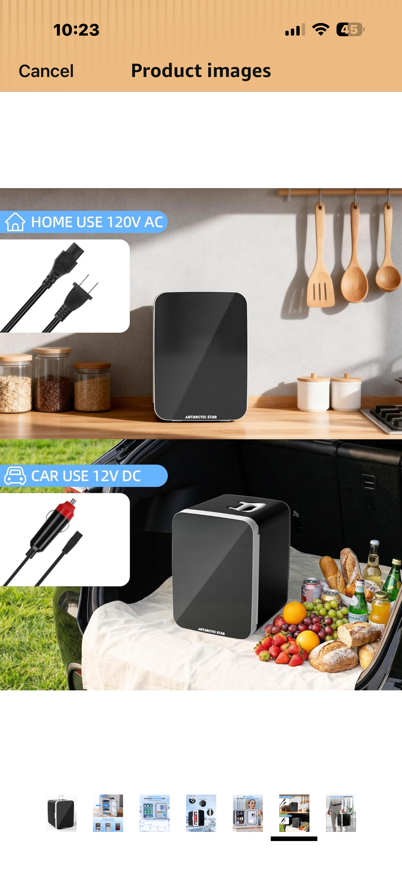 Antarctic Star 10L Compact Mini Fridge, Portable Small Refrigerator with AC/DC Dual Power, Thermoelectric Cooler for Beverage, Skincare, Food, Bedroom, Office, Dorm & Car, Black

Top highlights
Product Dimensions 12.9"D x 9.9"W x 14"H
Brand Antarctic Star