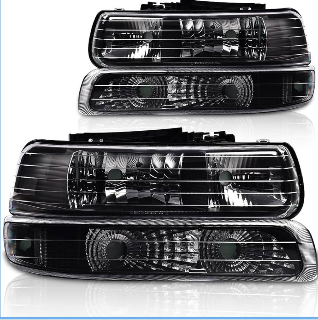 Black Housing Headlights Assembly Compatible with 1999-2002 Chevy Silverado 1500 2500/01-02 Silverado 1500HD 2500HD 3500/00-06 Tahoe Suburban 1500 2500 (W/O Bulbs
Size: Fit Chevy Silverado 1999-2002
 
Fit Dodge Ram 2006-2009(LED)
$199.99$199.99
In Stock