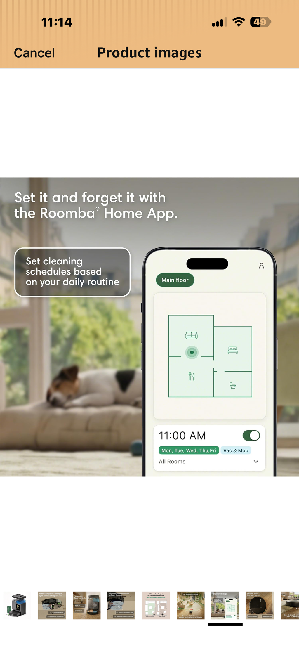iRobot Roomba Plus 415X Combo Robot Vacuum & Mop + AutoWash Dock, Self‑Cleaning & Heated Dry, Auto‑Empty up to 90 Days, 140x Power-Lifting Suction, 2X Deeper Mopping, Ideal for Homes with Pets & Kids

Brand iRobot
Model Name 415X
Surface Recommendation Ca