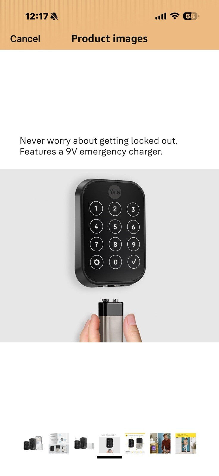 Yale Assure Lock 2 Plus Deadbolt with Wi-Fi Connect, Black Suede