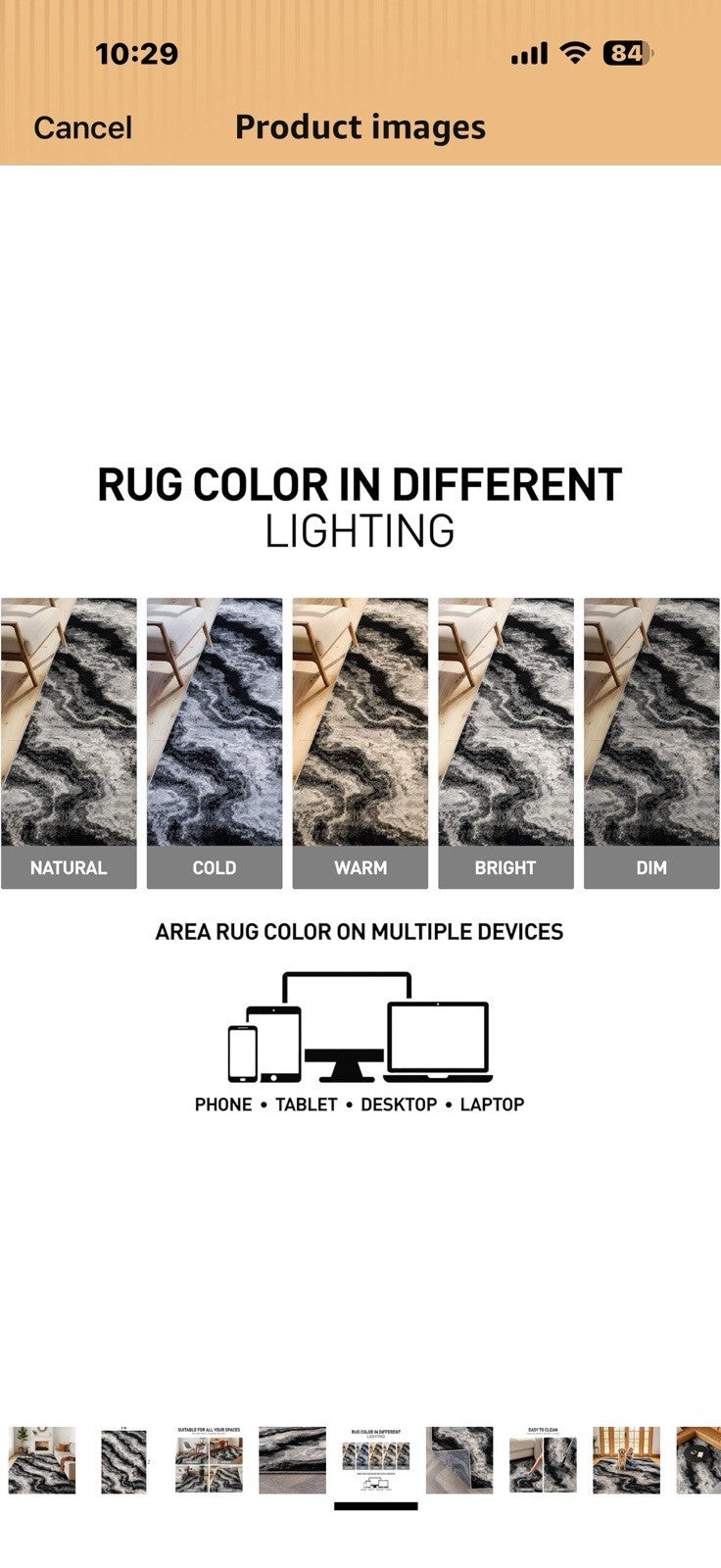 Rugshop Modern Contrast Indoor Area Rug for Living Room