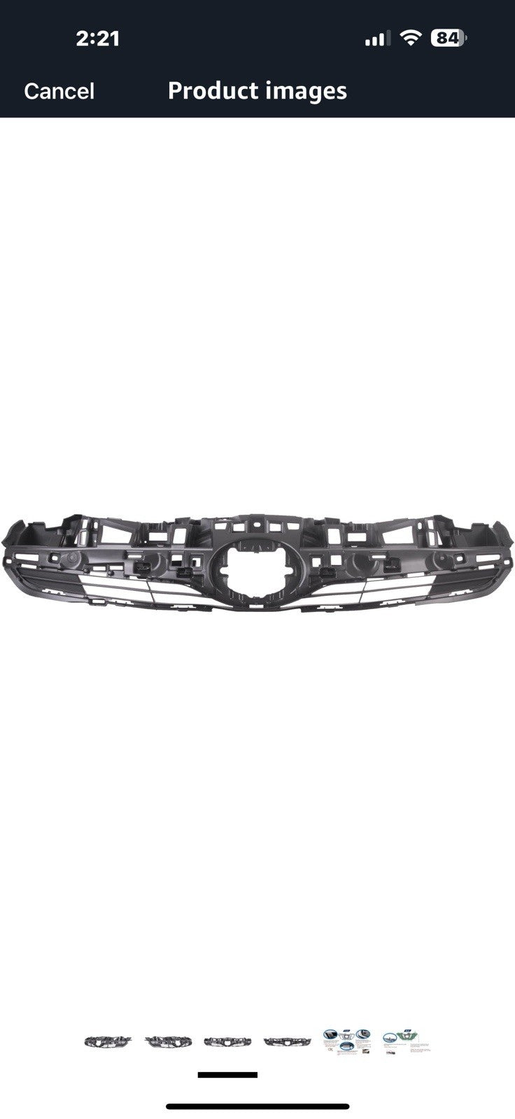 Front Grille Compatible with 2016-2018 Toyota Prius w/o Parking Sensors