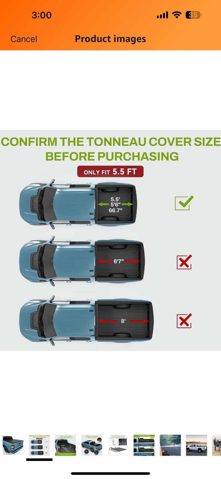 AUTOSAVER88 Soft Quad-fold Truck Bed Tonneau Cover Fits for Toyota