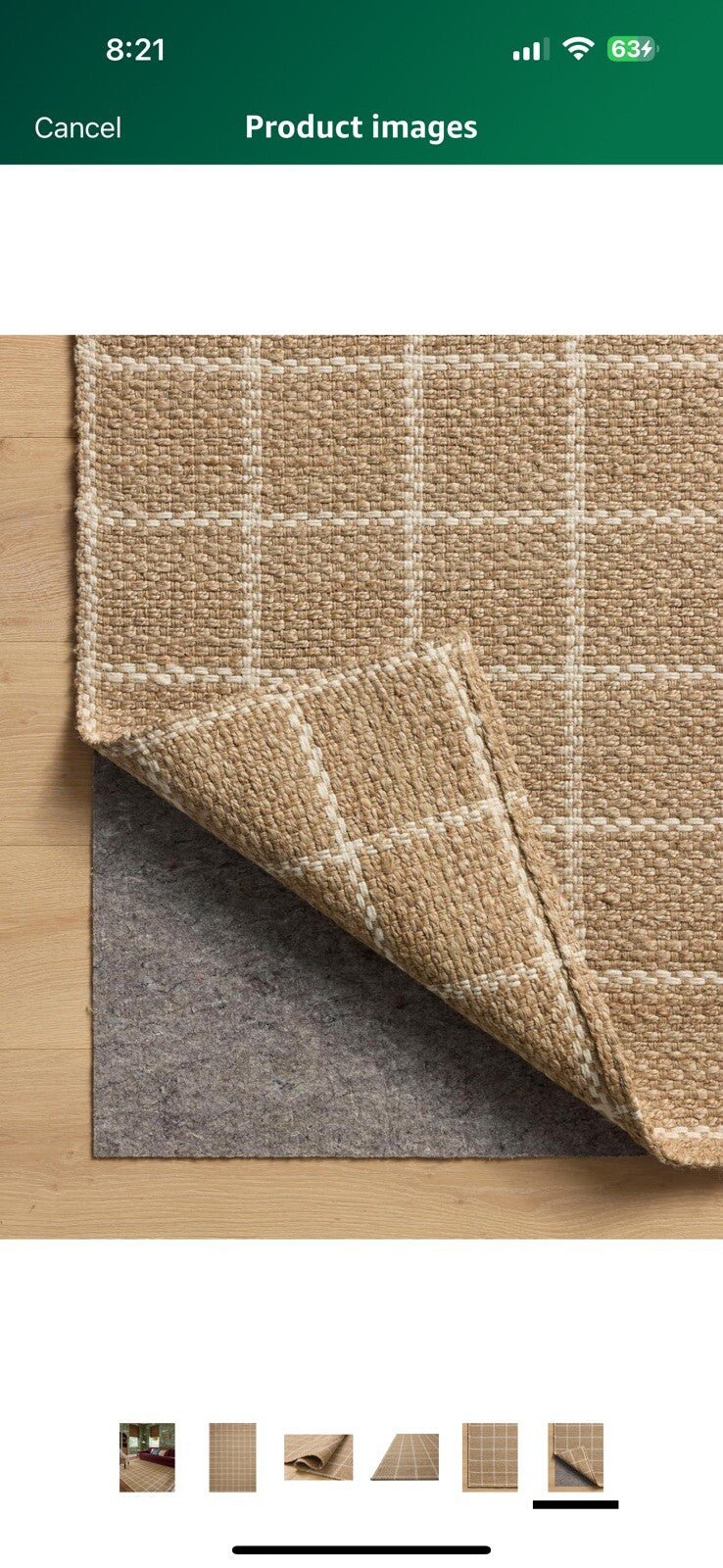 Loloi Chris Loves Julia Fletcher Collection FLE-01 Natural/Ivory 7'-9" x 9'-9",