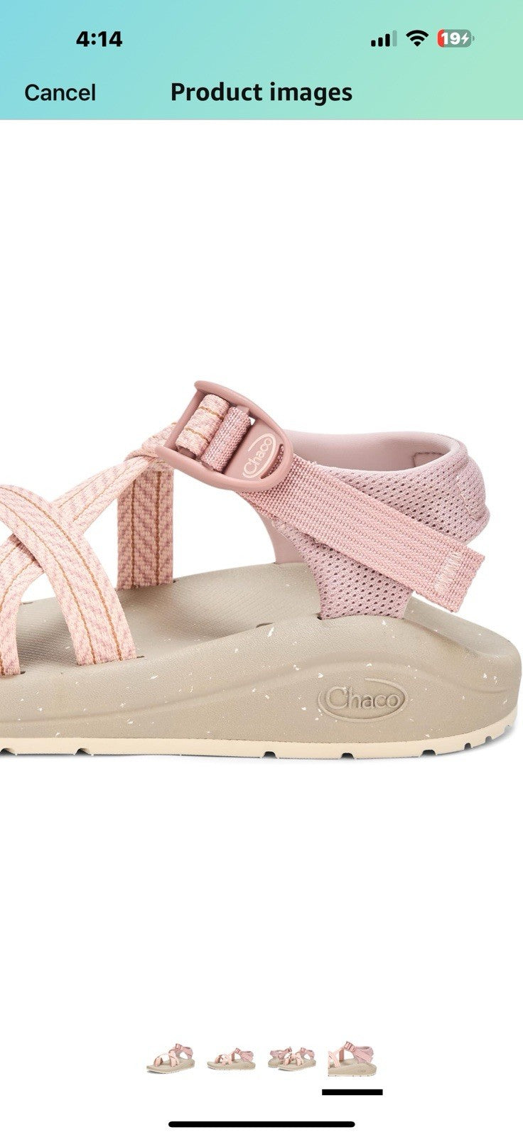 Chaco Women's Cushz Toe-Loop Sandal Size 6