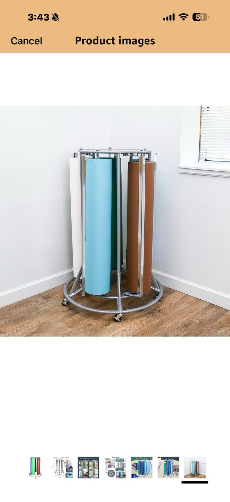 Angeles 5-Roll Mobile Paper Dispenser – Classroom Kraft, Art and 