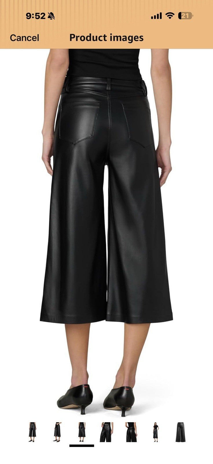 Joe's Jeans Womens The High Rise Wide Leg Culotte Size 31