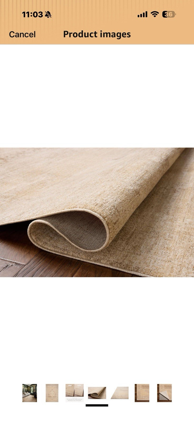 Loloi Chris Loves Julia Palma Collection PLM-07 Wheat/Taupe 5'-3" x 7'-6" 