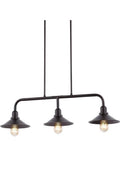 JONATHAN Y JYL1113A Cade 34.25" 3-Light Metal Farmhouse Industrial