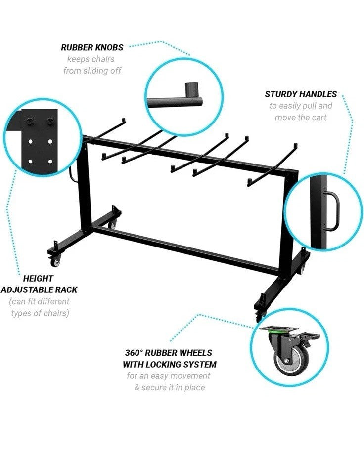 Mobile Cart Of Furniture Hawkins Heavy Duty Folding Table and Chairs