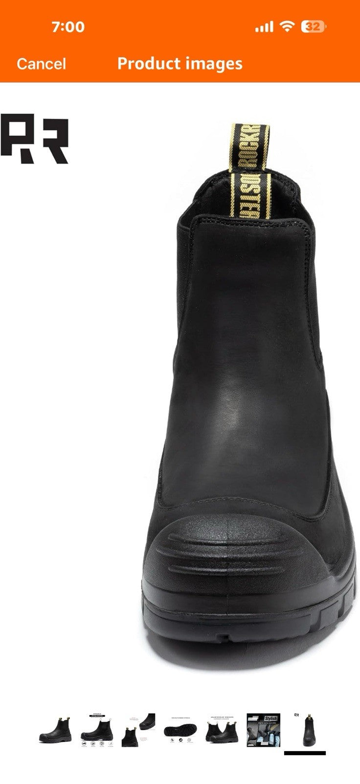 ROCKROOSTER Woodland 6" Composite Toe Slip on Men's Work Boots,