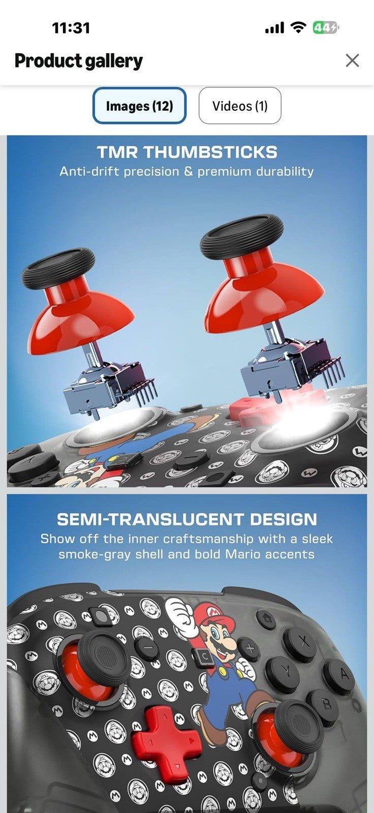 Turtle Beach Rematch Wireless Controller: Super Mario Jump - Officially