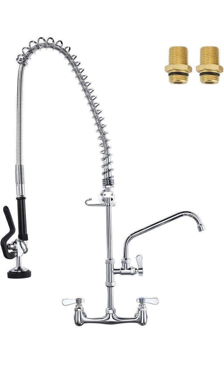 Commercial Sink Faucet with Sprayer: ALEASHA 36 Inches Commercial