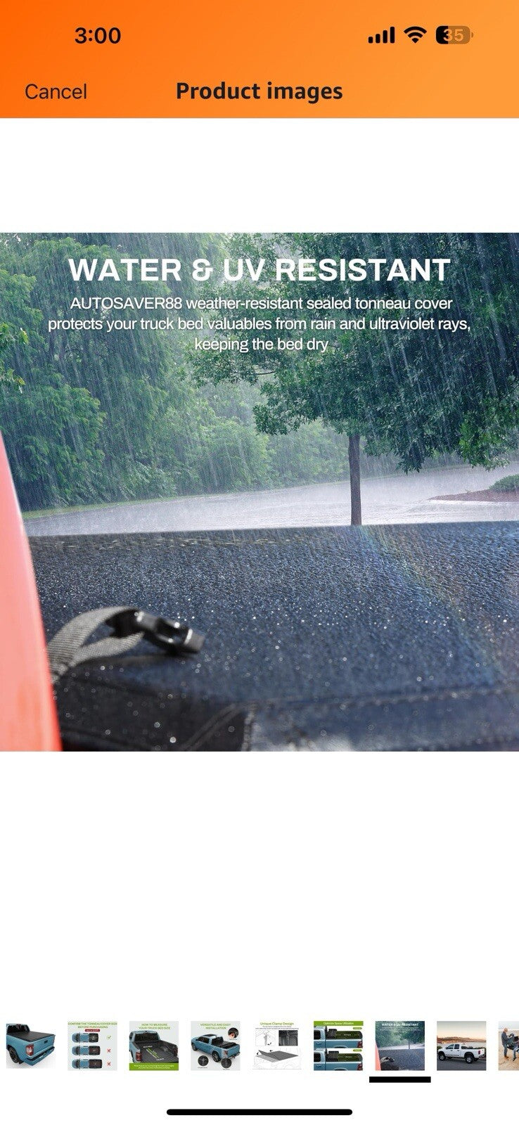 AUTOSAVER88 Soft Quad-fold Truck Bed Tonneau Cover Fits for Toyota