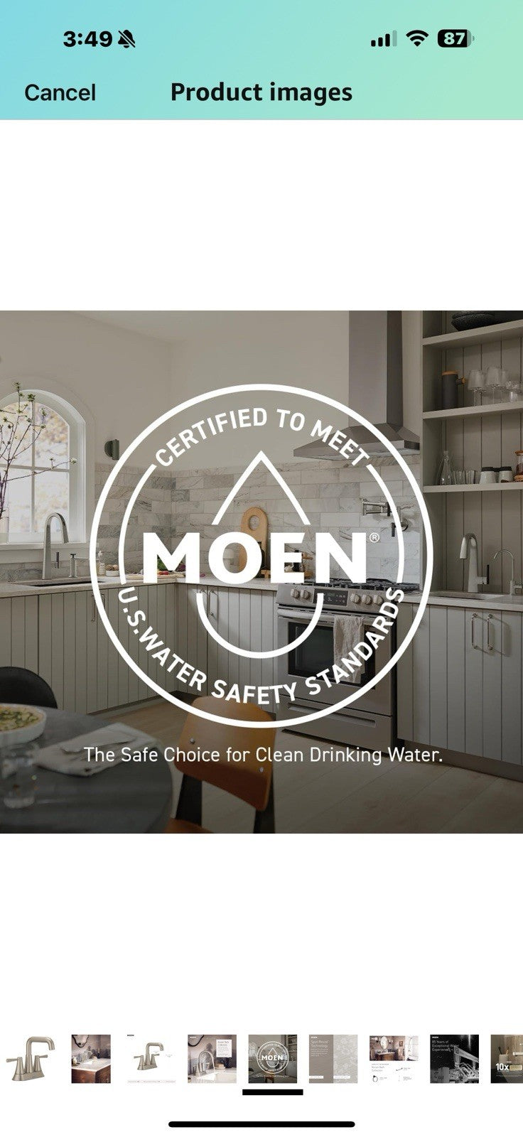Moen Ronan Spot Resist Brushed Nickel Two-Handle 4 in. Centerset