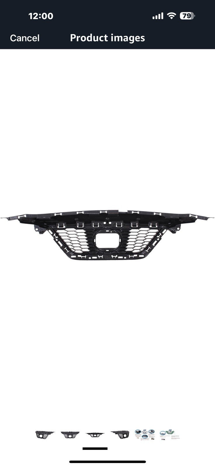 Front Grille Compatible with 2020-2022 Nissan Versa, ABS Replacement