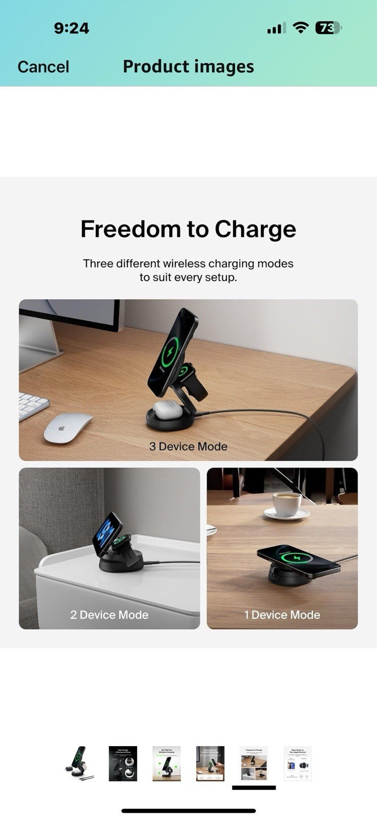 Belkin MagSafe Charger Compatible, 3-in-1 Qi2 Wireless Charging Station
