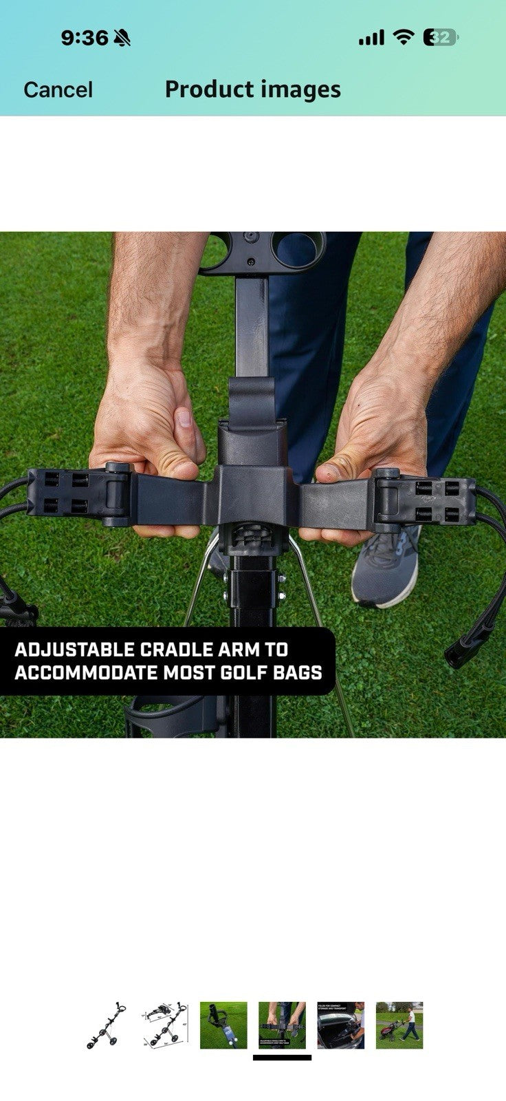 IZZO Feather Lite Push Cart