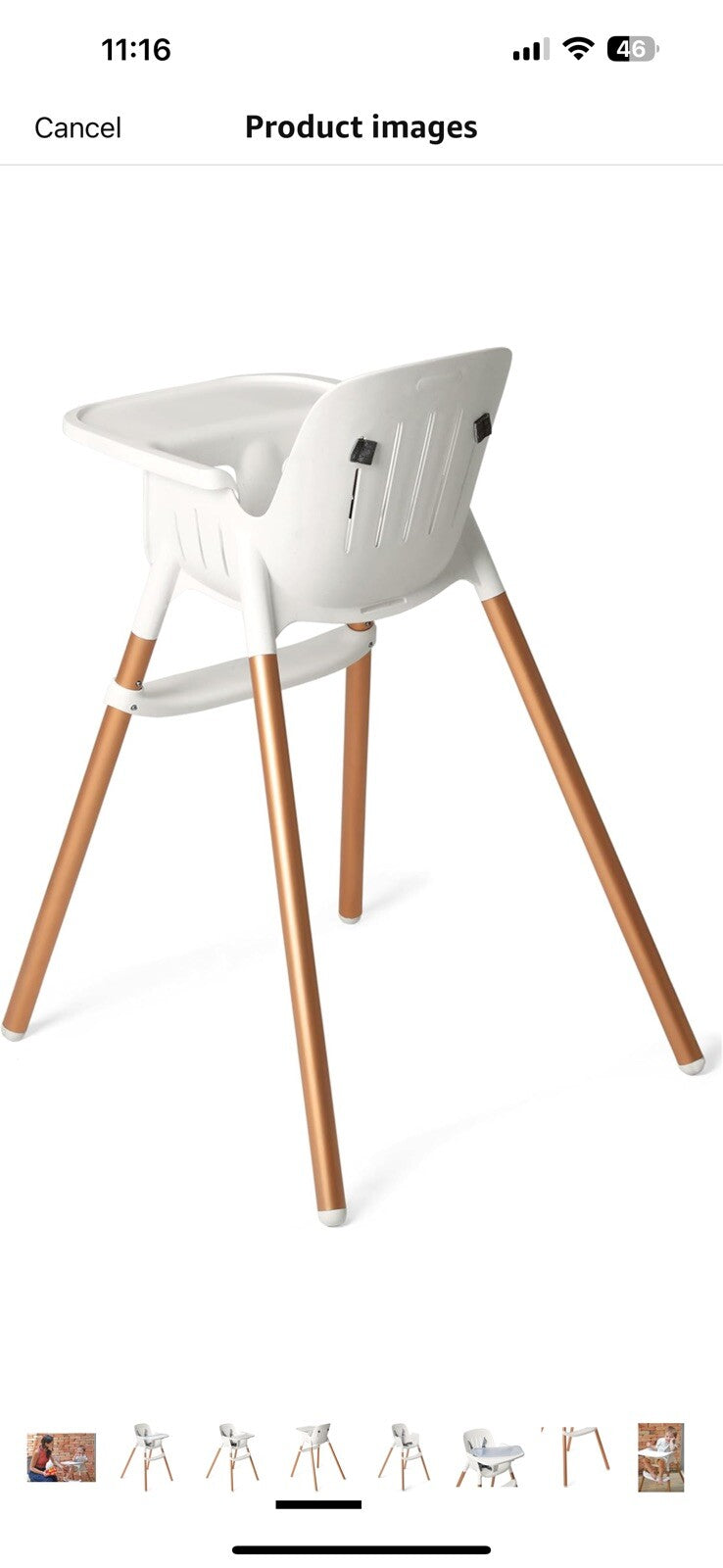 Peg Perego Poke High Chair - Modern and Easy to Clean - from 6 to 36 Months 