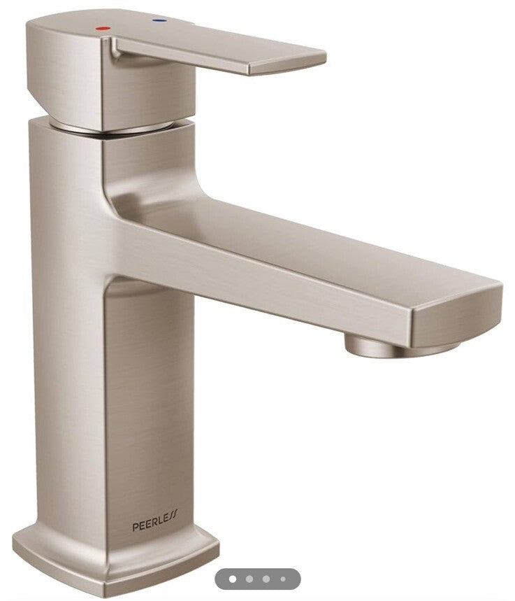 Peerless Ezra Single Hole Bathroom Faucet, Brushed Nickel Bathroom Sink 