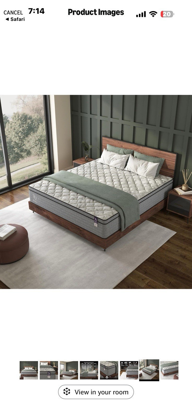 NapQueen Elite Series Machka Twin Size Mattress, 10 Inch Cooling Gel Memory