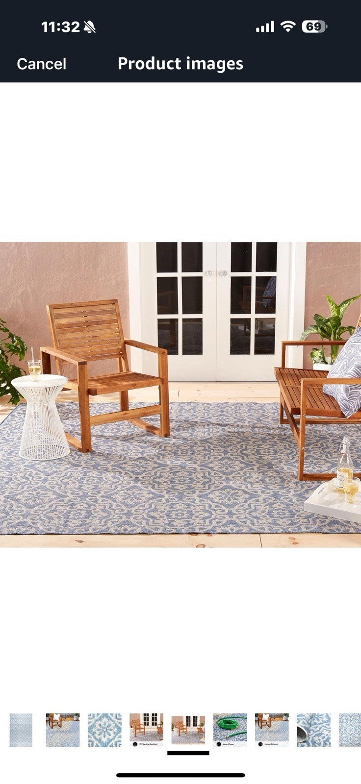 Nicole Miller New York Patio Country Julia Transitional Geometric 7.9-10