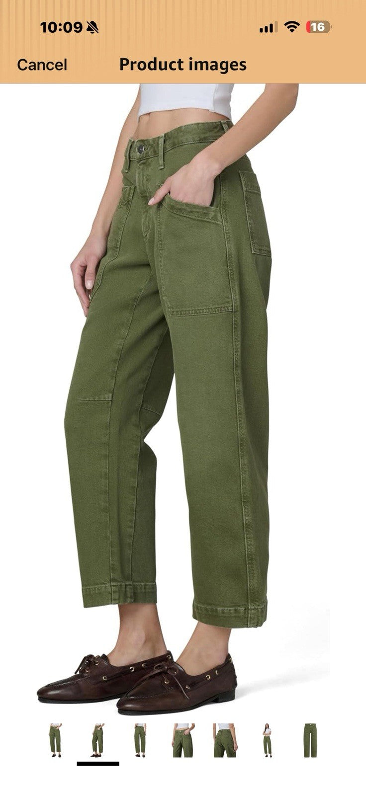 Joe's Women's The High Rise Double Pocket Barrel Jean