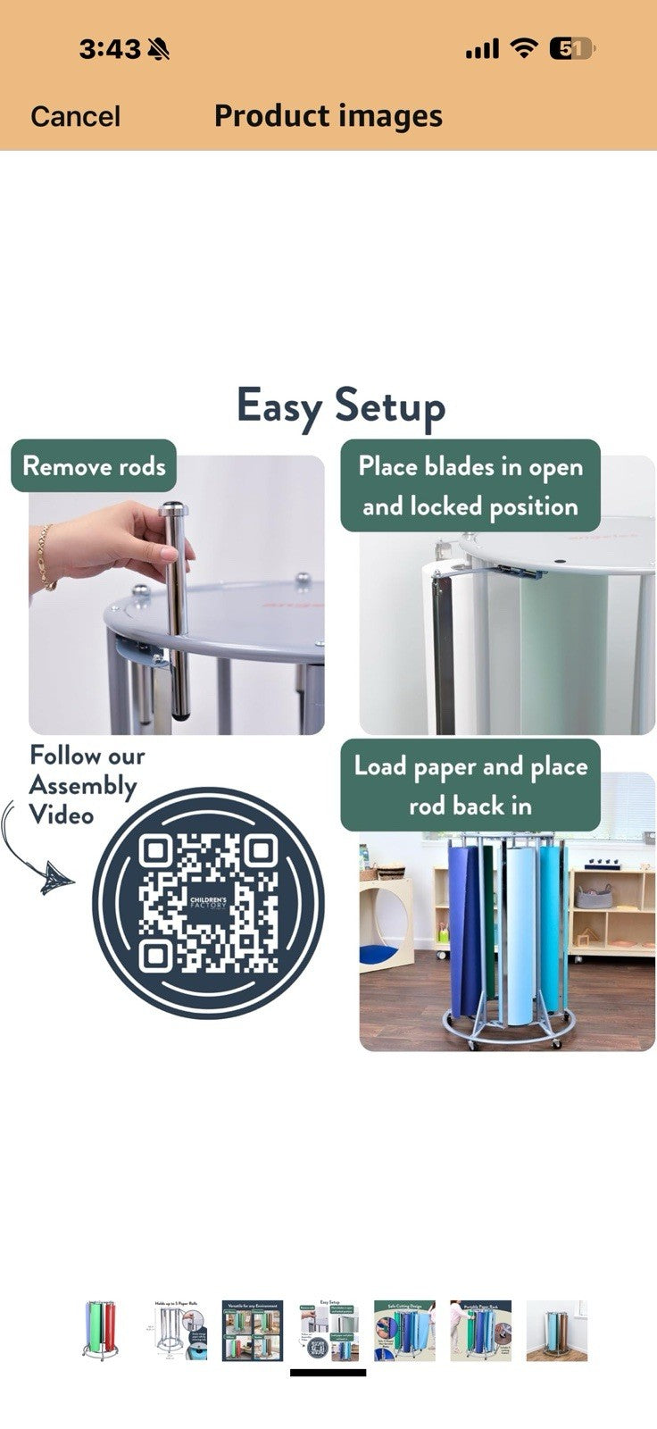 Angeles 5-Roll Mobile Paper Dispenser – Classroom Kraft, Art and 