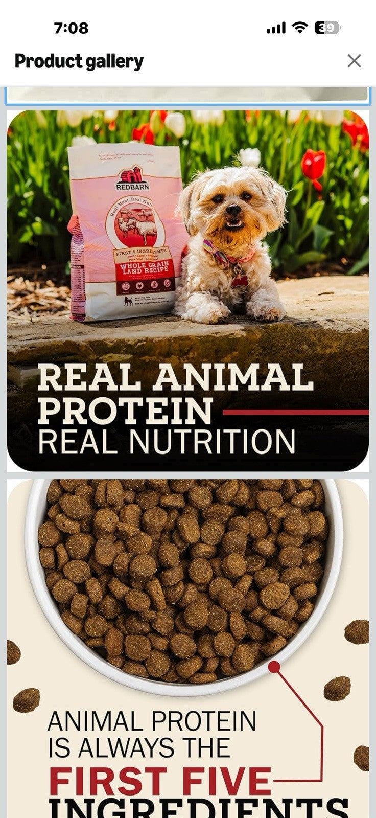 Redbarn Whole Grain Adult Dry Dog Food Kibble - Sky Chicken Recipe -