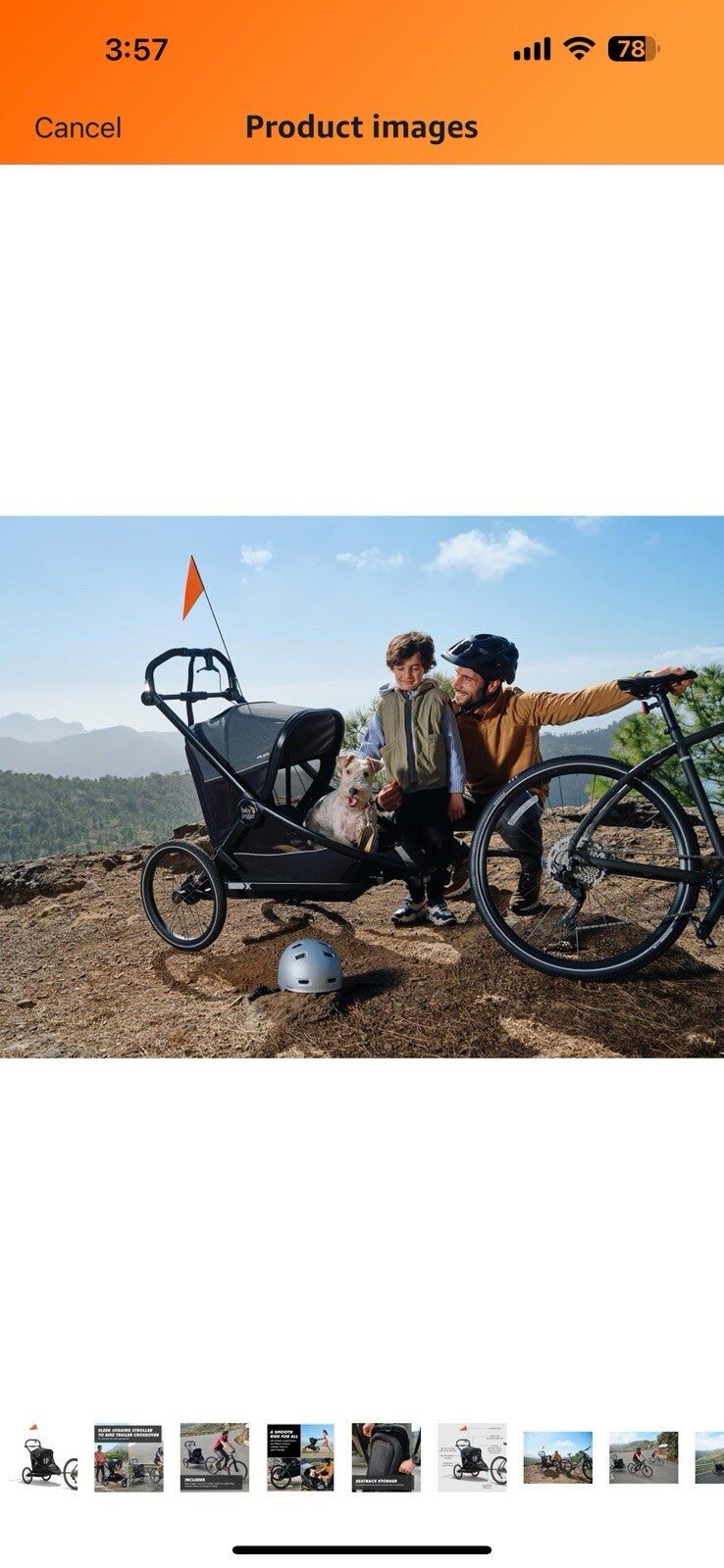 Baby Jogger City Prix Jogger x Bike Trailer – Easily Converts to Bike Trailer 