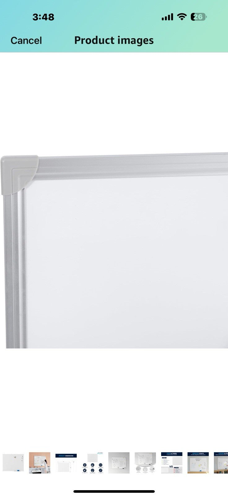 Flash Furniture Hercules Commercial Magnetic Dry Erase Board, Aluminum 
