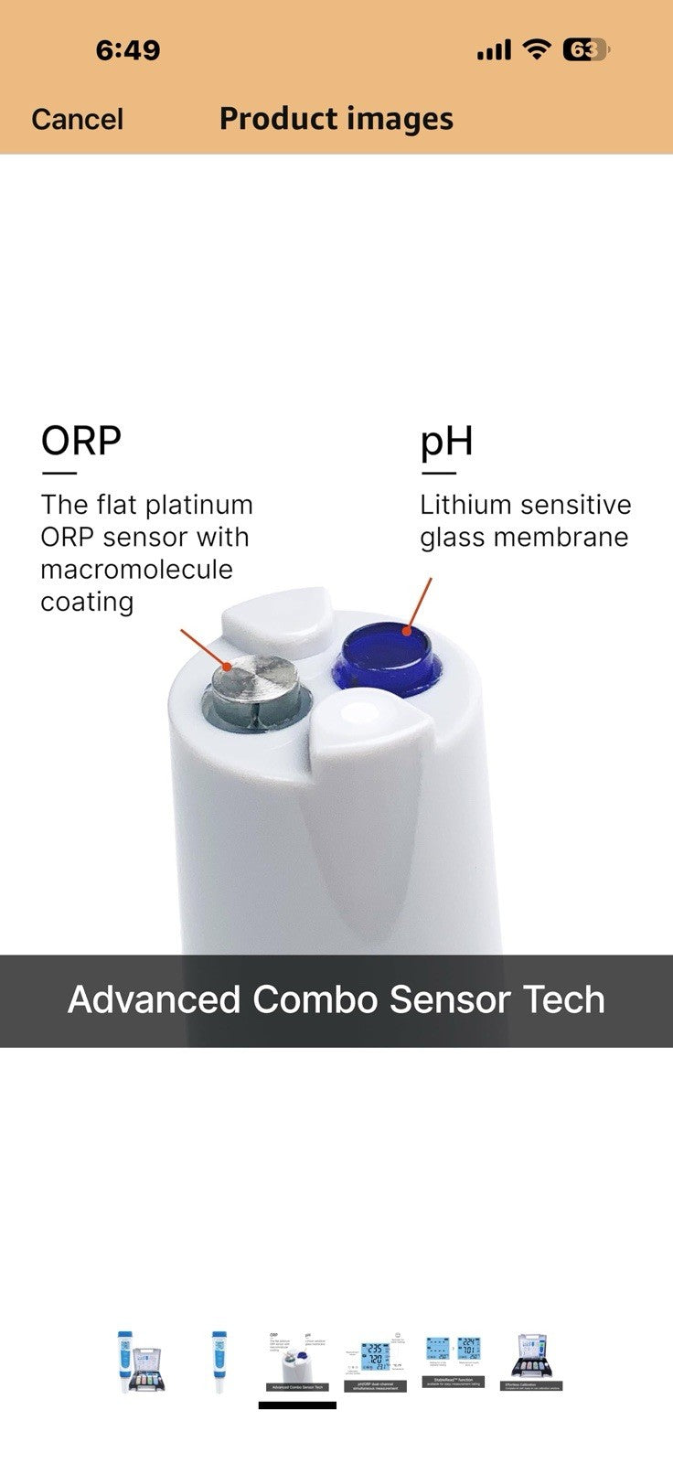 Apera Instruments PR60F Premium pH/ORP (Redox) Tester Kit with Dual Flat