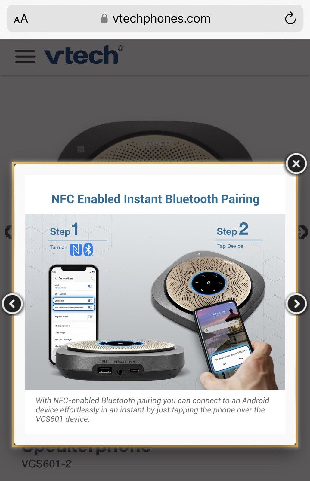 Smart Conference Speakerphone VCS601-2