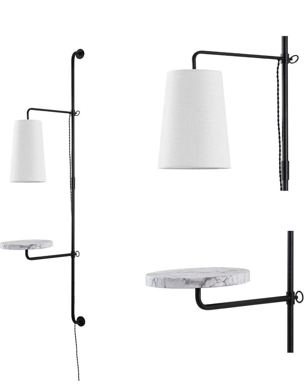 JONATHAN Y JYL1304A Andre 11.5" 1-Light Contemporary Industrial Iron 