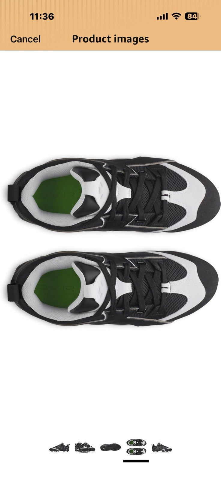 Under Armour Men's Yard Icon Mt Baseball Cleats Size 9