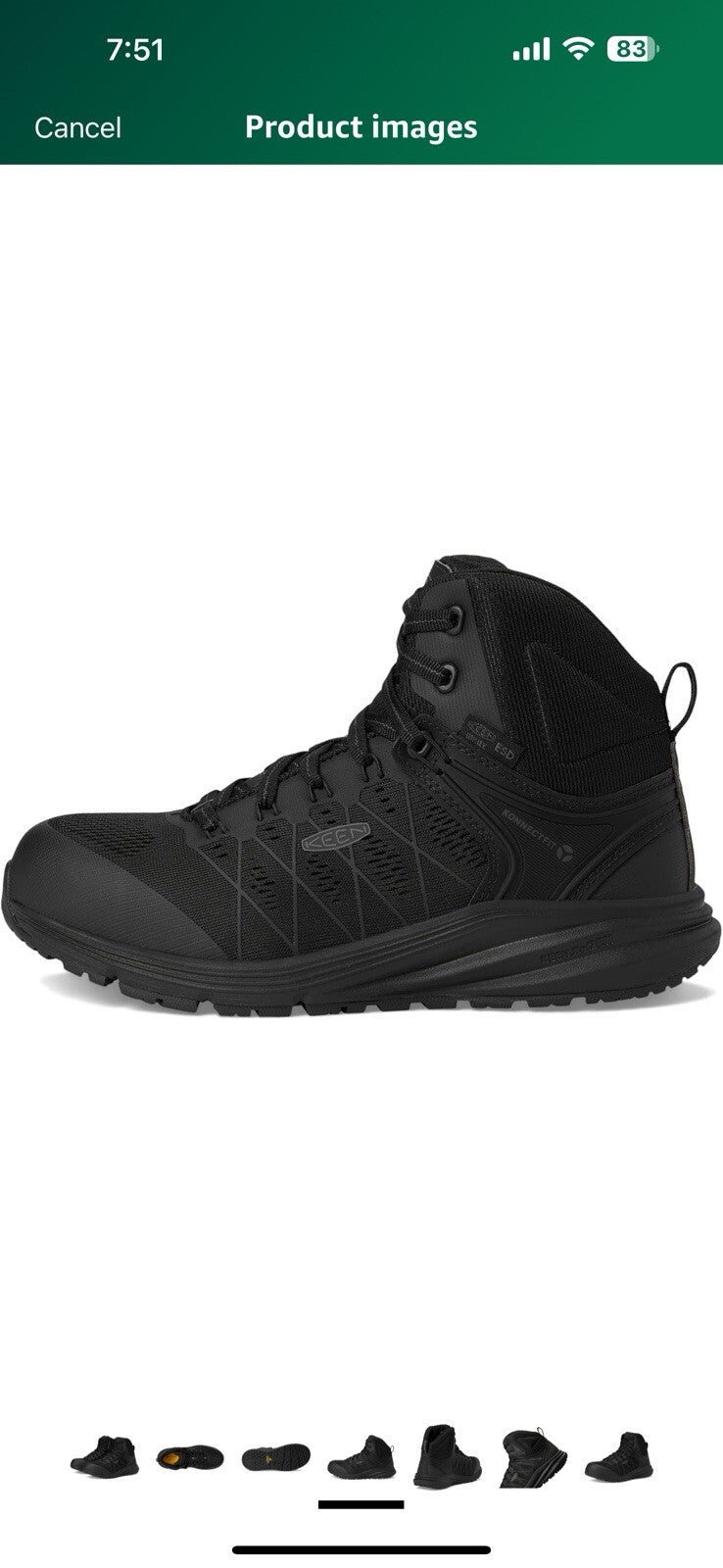 KEEN Utility Women's Vista Energy Mid Height Composite Toe ESD 7.5 Wide