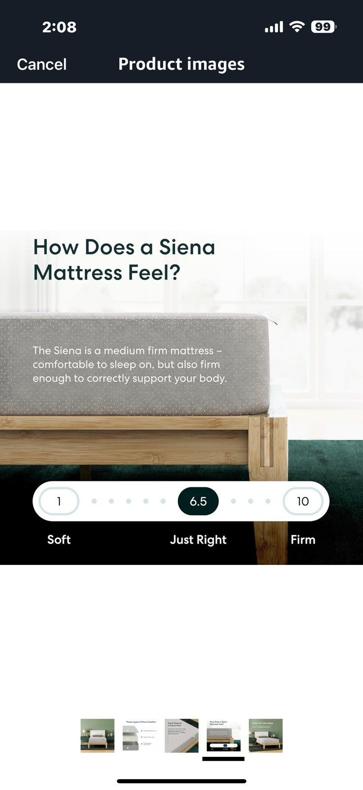 Siena 6" King Foam Mattress - Medium Firm - 180 Night Trial - Premium