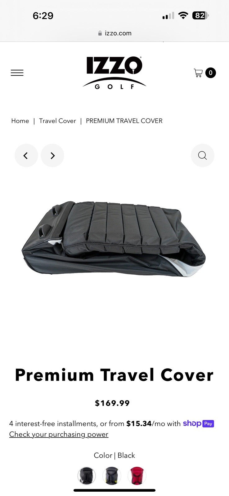 Izzo Golf Premium Golf Travel Cover Bag