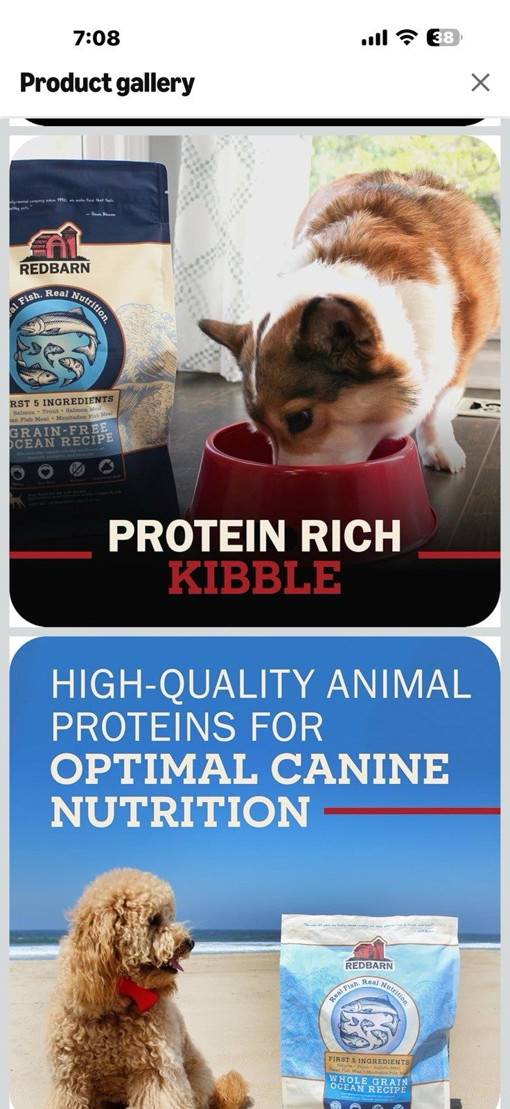 Redbarn Whole Grain Adult Dry Dog Food Kibble - Sky Chicken Recipe -