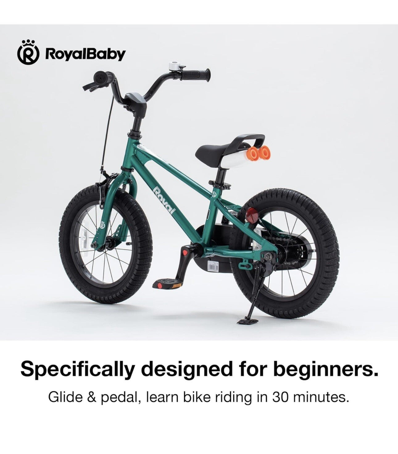 Royalbaby EZ Kids Bike, 2-in-1 Balance & Pedal Bicycle for Beginners Easy 16 Inc