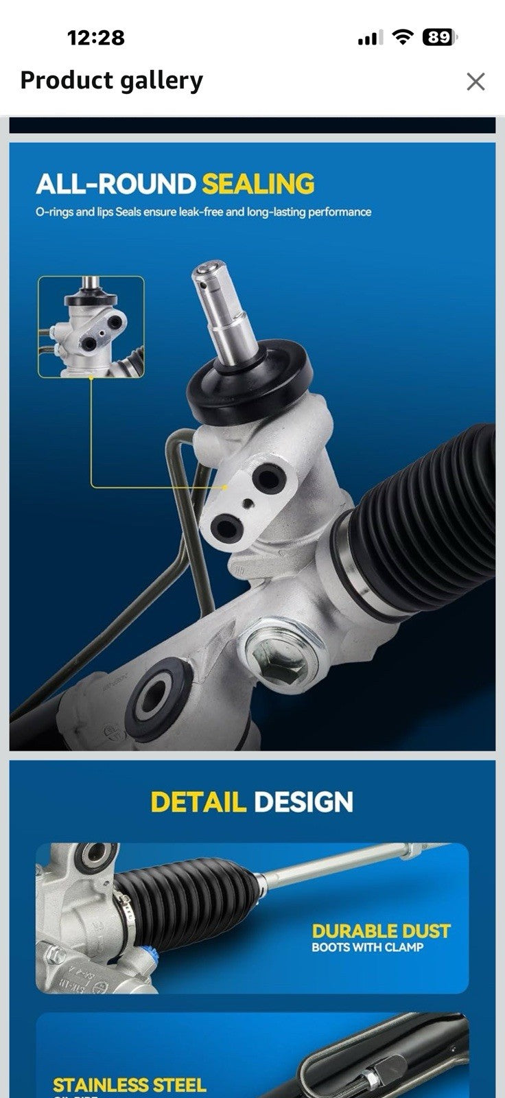 PHILTOP Power Steering Rack and Pinion Compatible with Chevy Colorado 