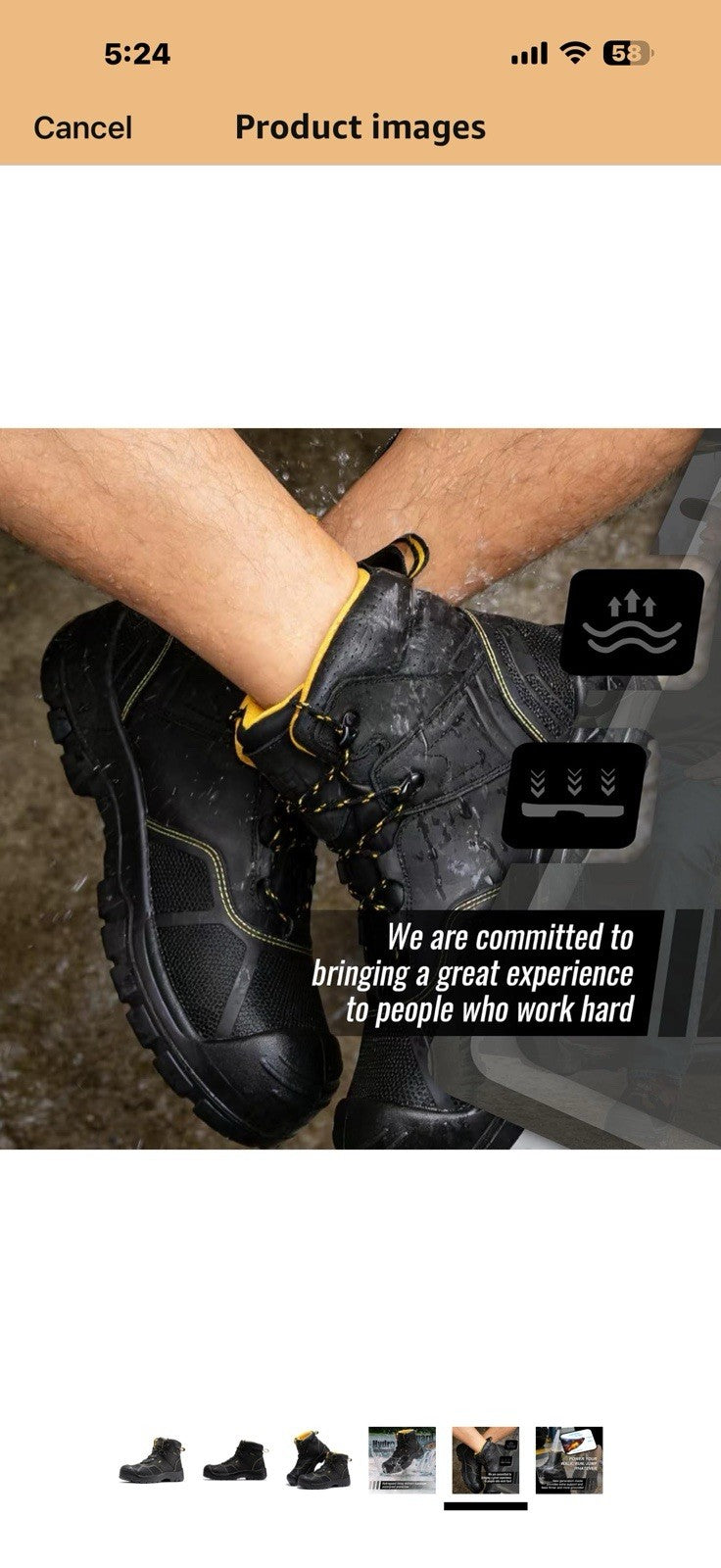 ROCKROOSTER Wood Land - Men's Composite Toe Work Boots in Oiled Crazy 11.5