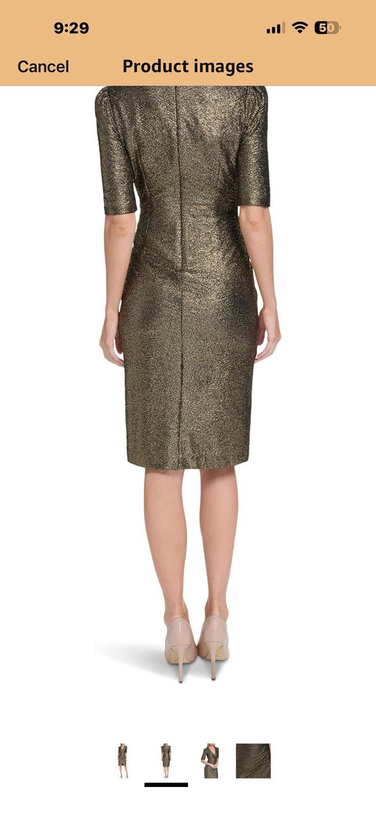 Calvin Klein Womens Short Sleeve V-Neck Glitter Wrap Mini Dress