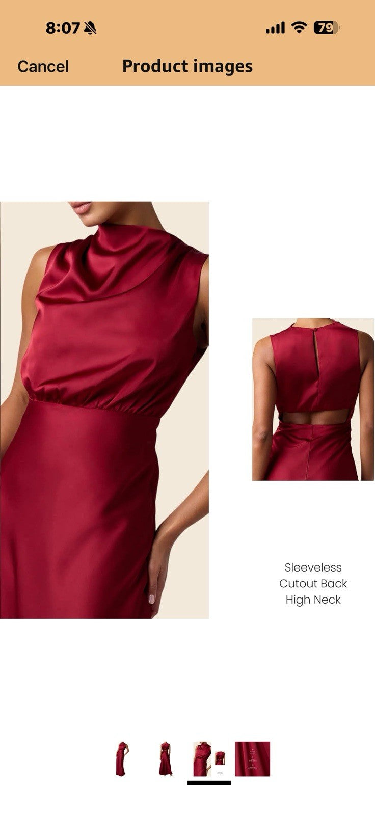 Lulus Womens Ada Satin Maxi Dress Size M