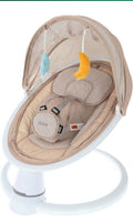 Nuby Baby Swing with Canopy and Remote - 5-Level Infant Swing with Soothing