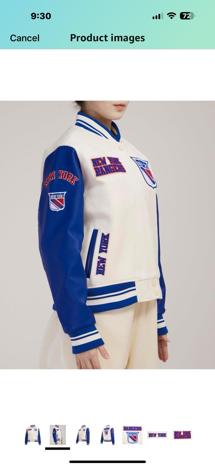 Womens NHL Retro Classics Varsity Jacket Large 